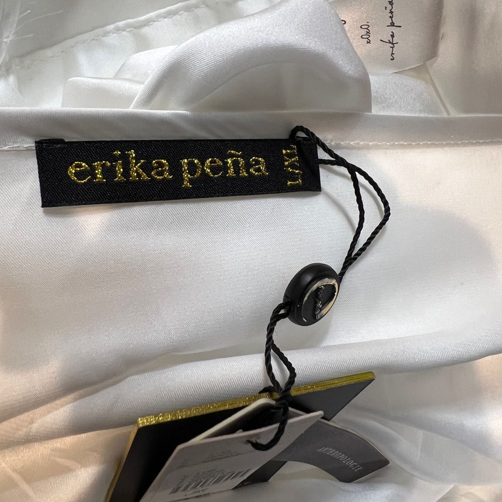 Anthropologie Anthropologie Erika Peña Cape Dress White Maxi Gown Size XL / US 12-14 / IT 48-50 - 3 Thumbnail