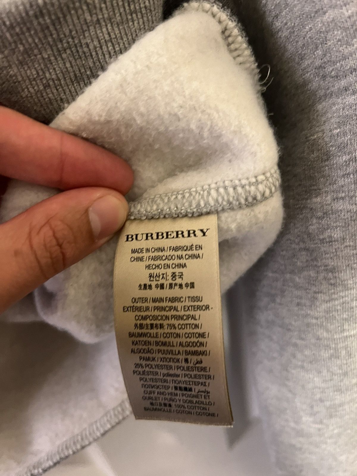 Burberry Burberry Round-neck Sweatshirt Grey Size US S / EU 44-46 / 1 - 4 Thumbnail