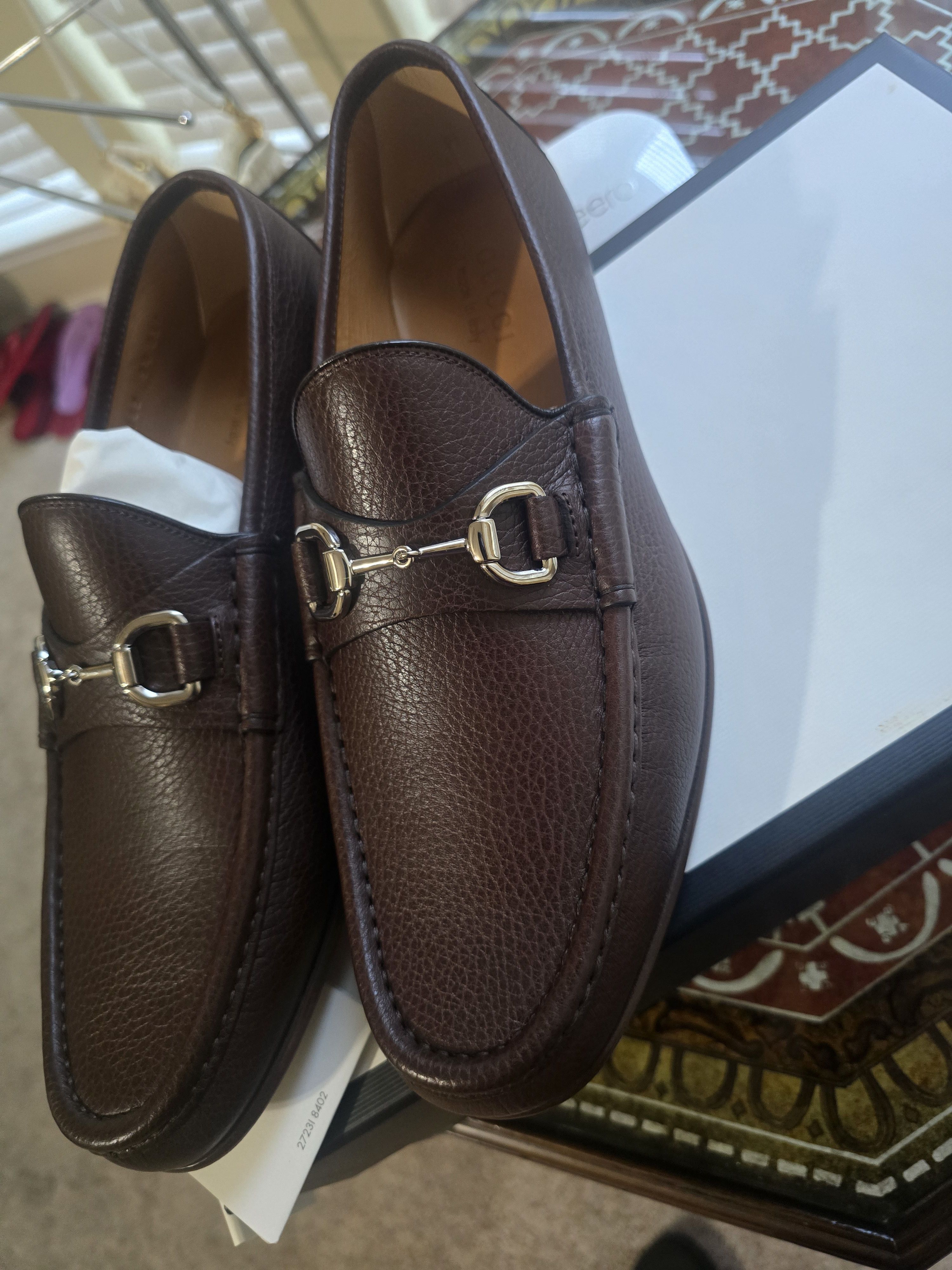 Gucci Gucci Brown Leather Horsebit Loafer Gucci Size 9.5/US10 NWT Size US 10 / EU 43 - 4 Thumbnail