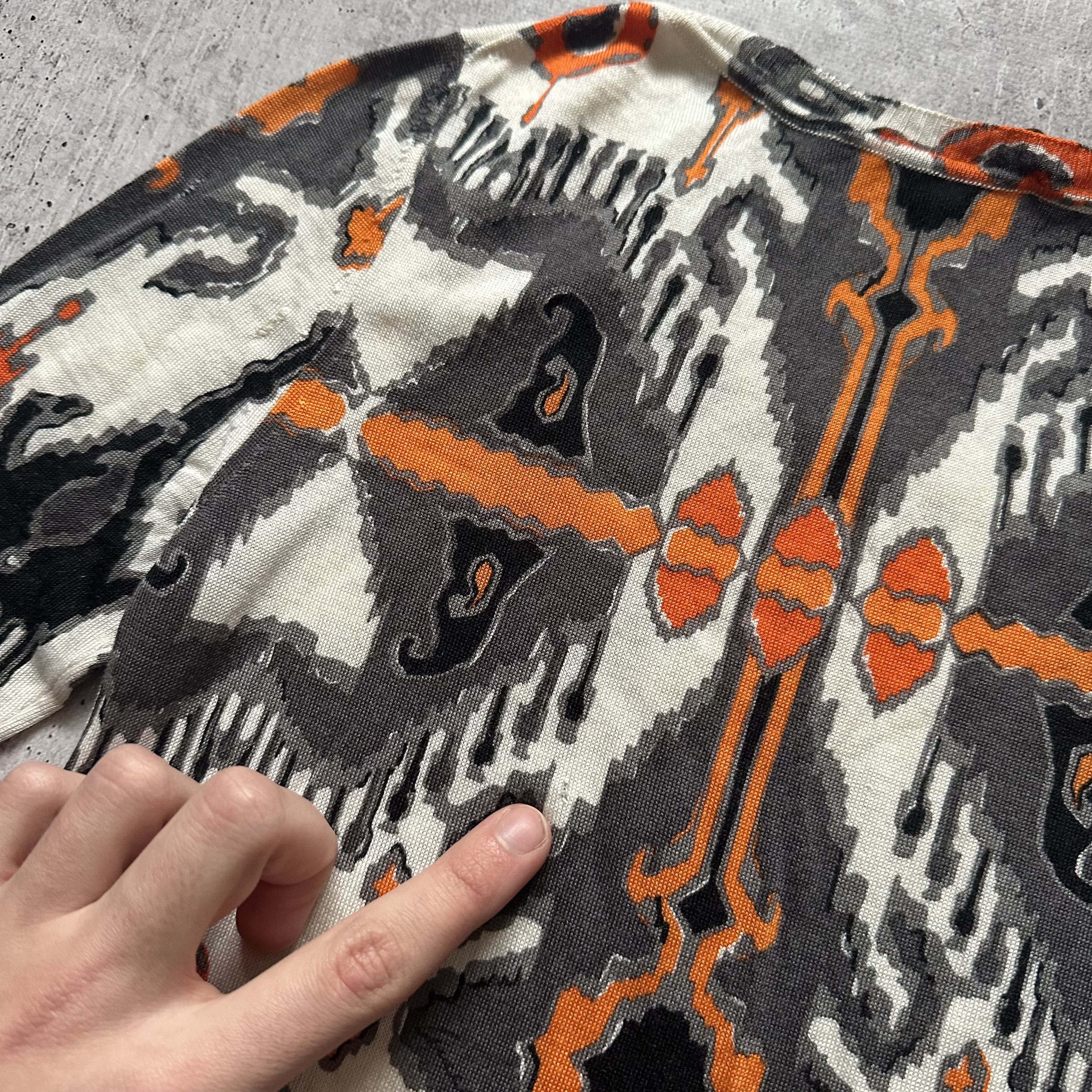 Gucci Gucci Black Orange Shell Print Vintage cashmere Dress Size S / US 4 / IT 40 - 5 Thumbnail