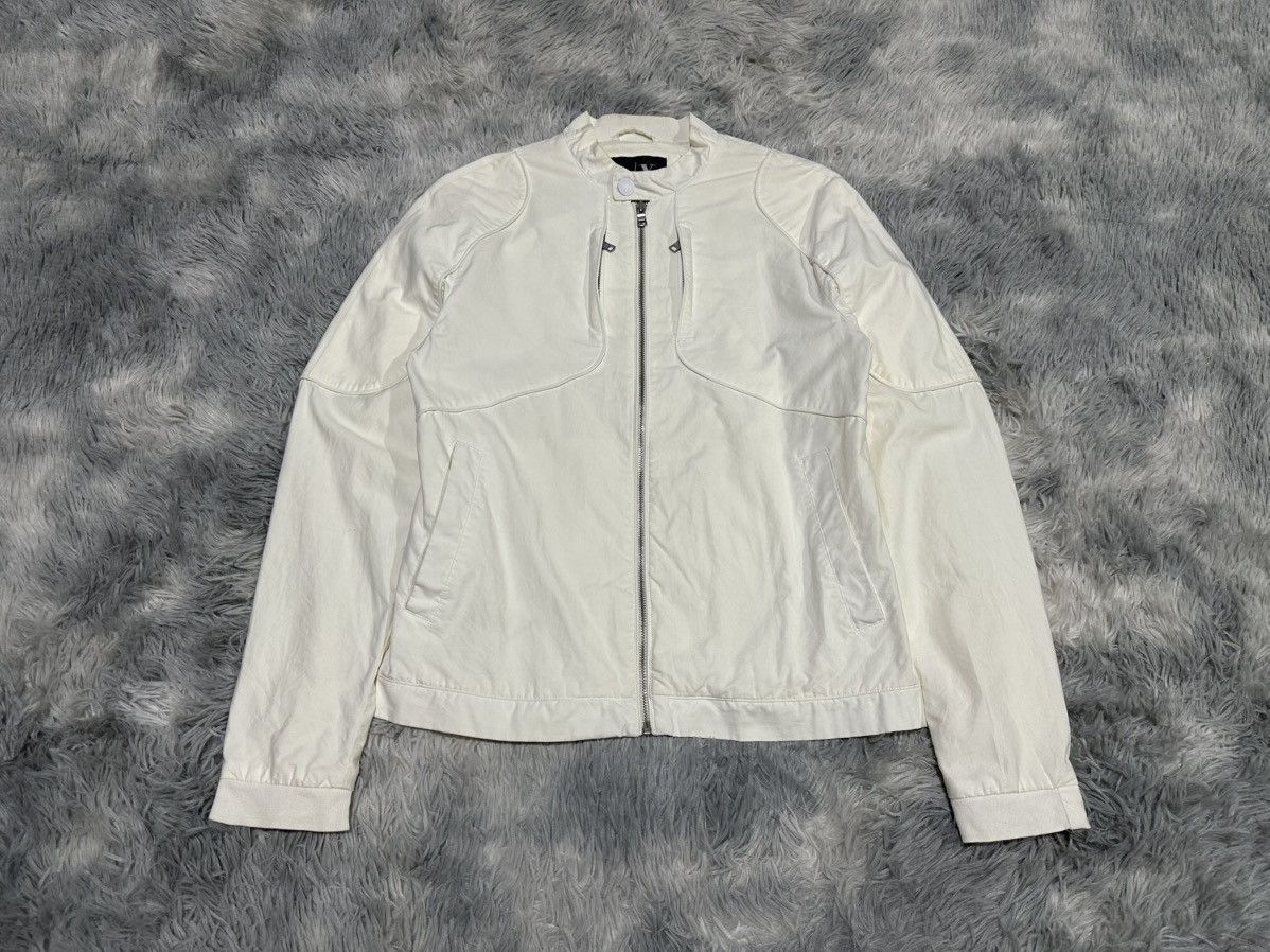Armani Exchange 🔥Ss2013 Armani Exchange Padded Zipper Biker Jacket Size US M / EU 48-50 / 2 - 1 Thumbnail