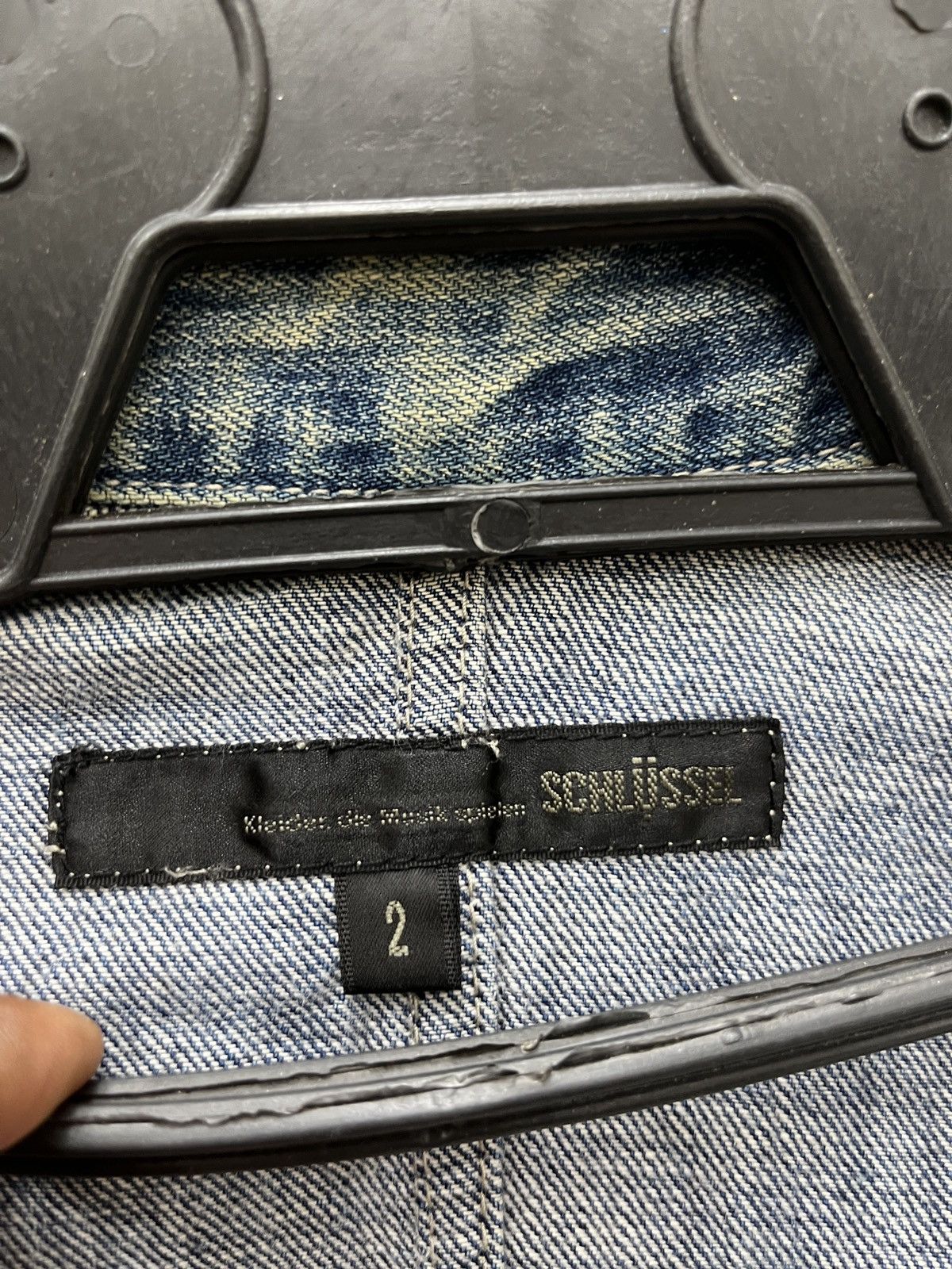 Schlussel 🔥🔥🔥STEALS SCHLUSSEL DENIM JACKET Size US S / EU 44-46 / 1 - 8 Thumbnail