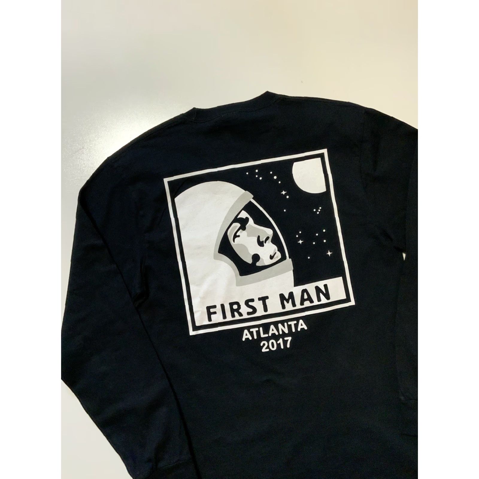 Port & Company VINTAGE First Man Atlanta 2017 Clint Eastwood Apollo 11 Movie Promo T-Shirt Sz. M Black Mens Shirt Medium Graphic L/S Port & Company Size US M / EU 48-50 / 2 - 4 Thumbnail