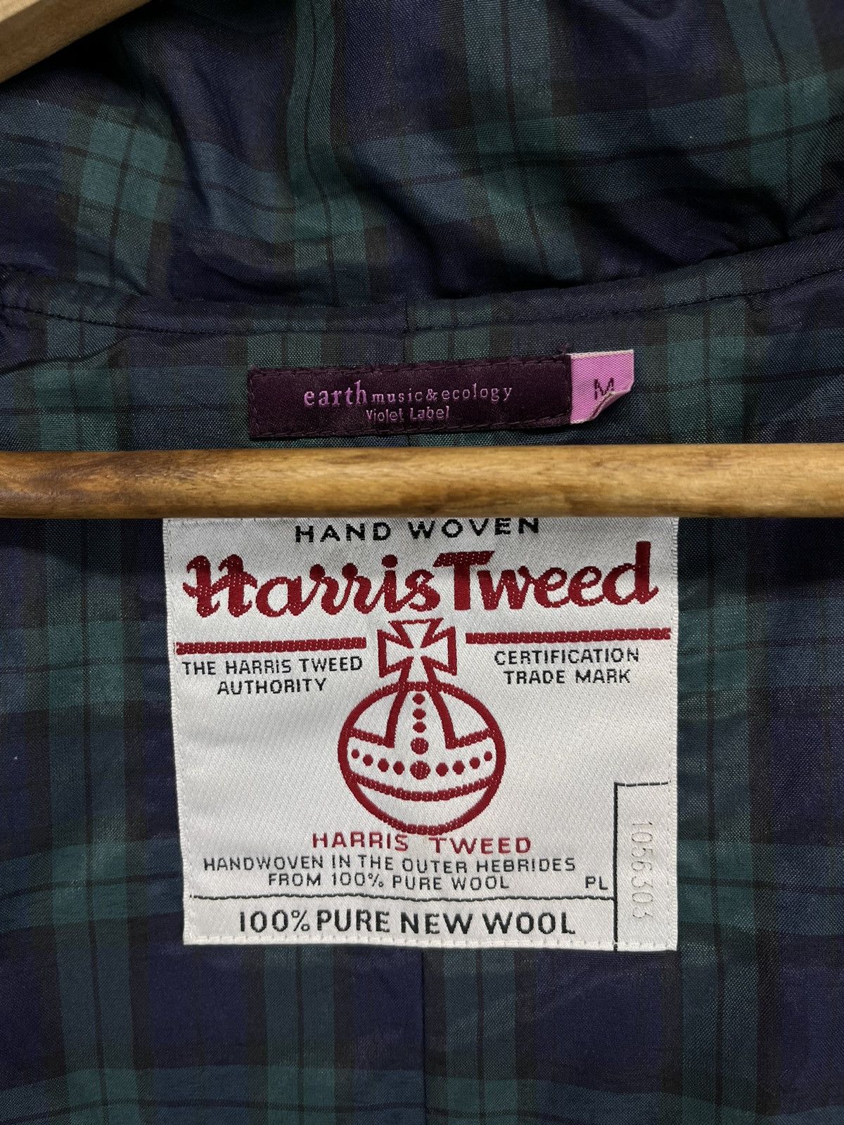 Harris Tweed Harris Tweed Rare Hooded Button Up Wool Jacket Size M / US 6-8 / IT 42-44 - 6 Thumbnail