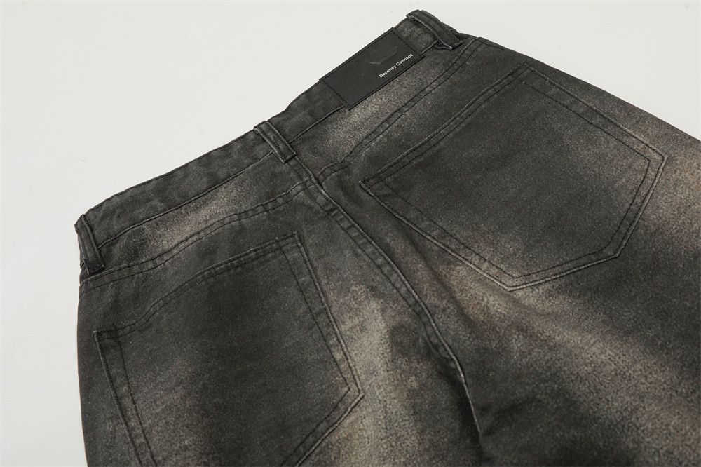 Vintage Men's Heavy-Duty Loose-Fit Distressed Dirty Denim Jeans Size US 32 / EU 48 - 5 Thumbnail