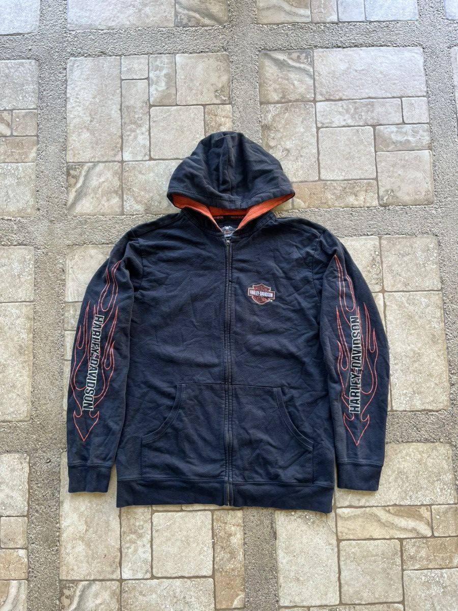 Harley Davidson Flames Harley Davidson Zip-Up Size US L / EU 52-54 / 3 - 2 Thumbnail