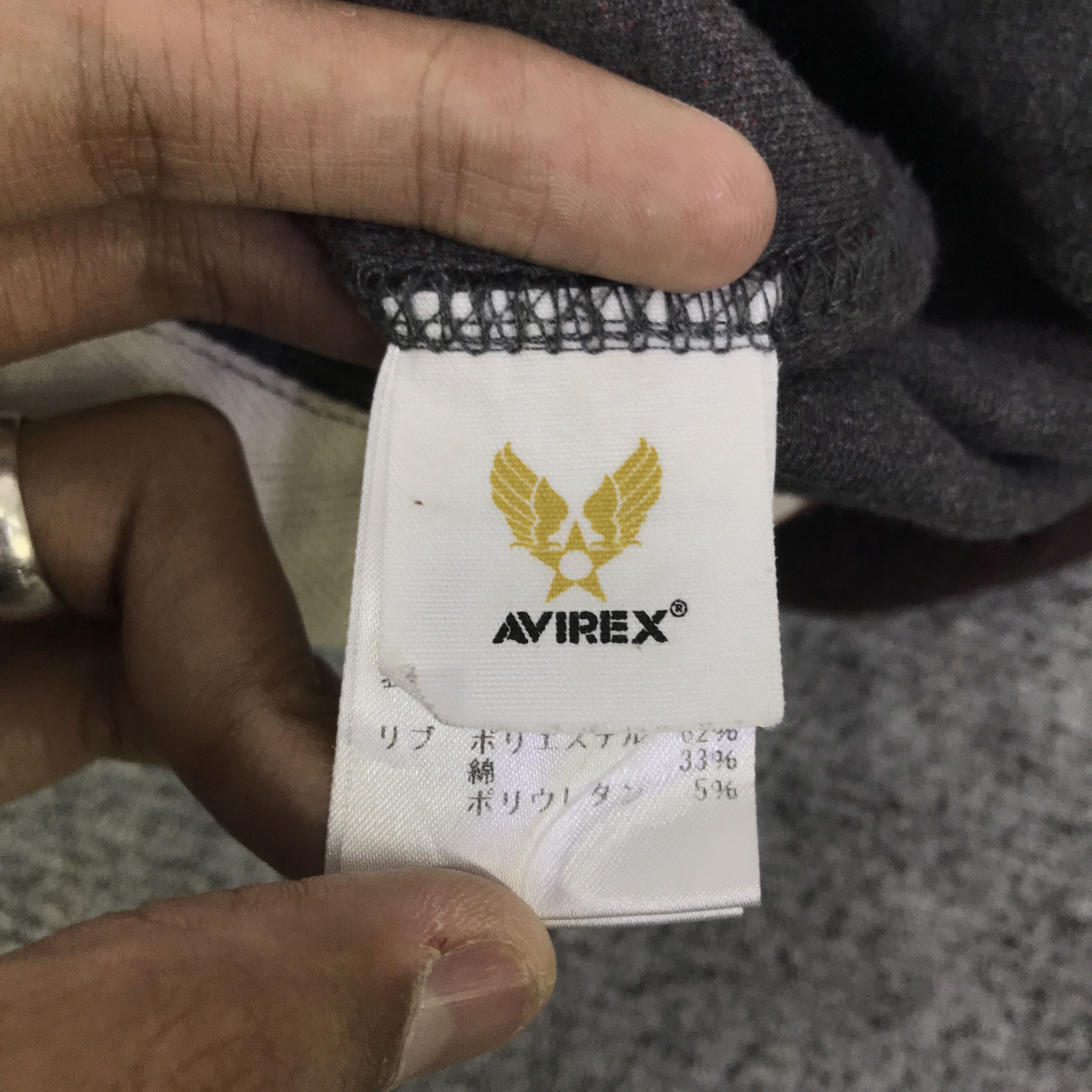 Avirex avirex u.s air corps Striped zipper jacket K124B6 Size US L / EU 52-54 / 3 - 14 Thumbnail