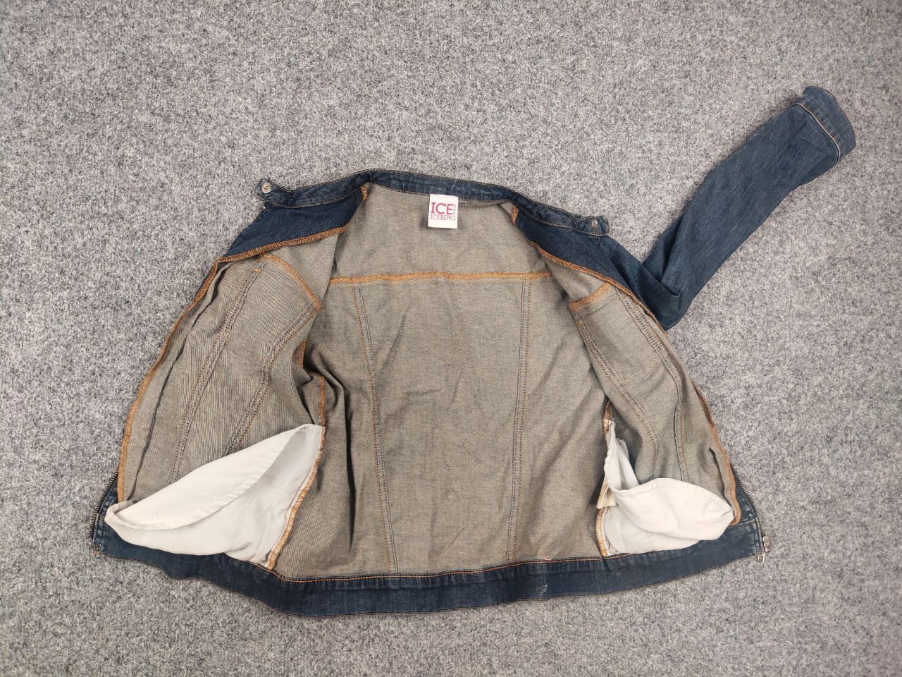 Iceberg Vintage Ice Iceberg Womens Junior Denim Pocket Zip up Jacket Size XS / US 0-2 / IT 36-38 - 10 Thumbnail