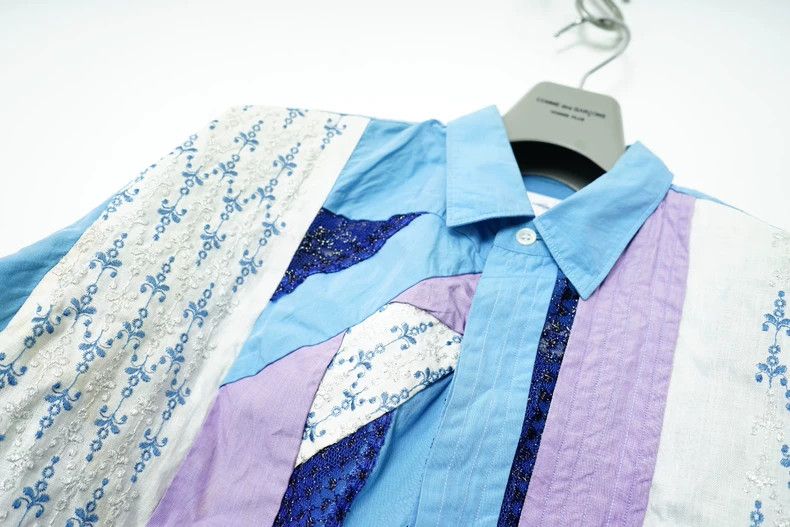 Comme des Garcons Comme Des Garcons Embroidered patchwork silhouette shirt Size US M / EU 48-50 / 2 - 5 Thumbnail