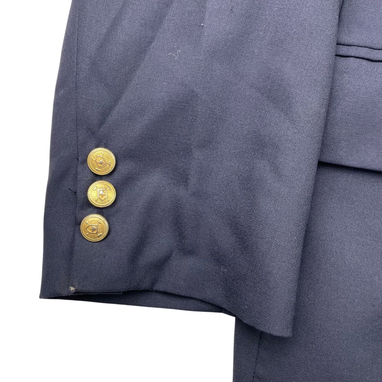 Chaps Chaps Ralph Lauren Men's 100% Wool Gold Buttons 2-Button Bla Size 44R - 19 Thumbnail