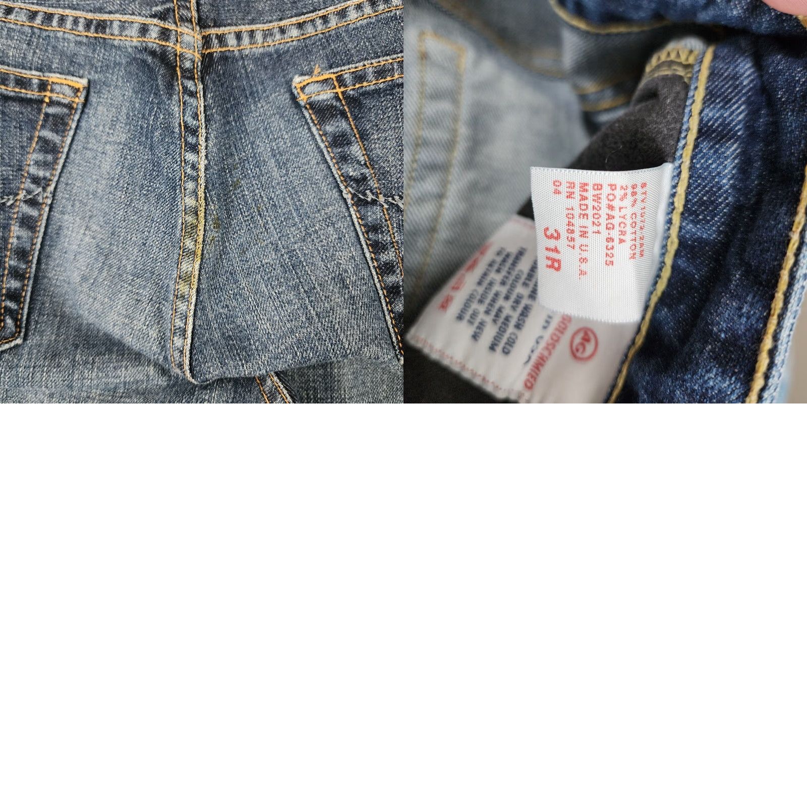 Vintage AG Adriano Goldschmied Womens Flared Jeans Size 31R Blue Size 24" / US 00 / IT 34 - 8 Thumbnail