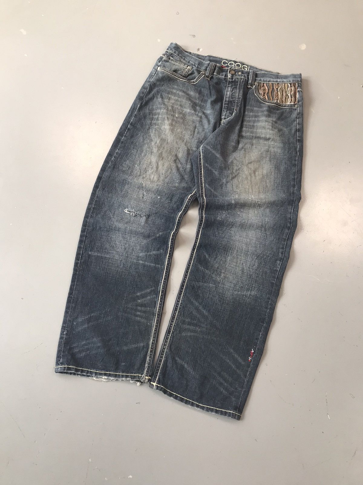 Coogi × Fubu × Vintage Crazy vintage Coogi embroidered baggyfit denim Size US 38 / EU 54 - 4 Thumbnail