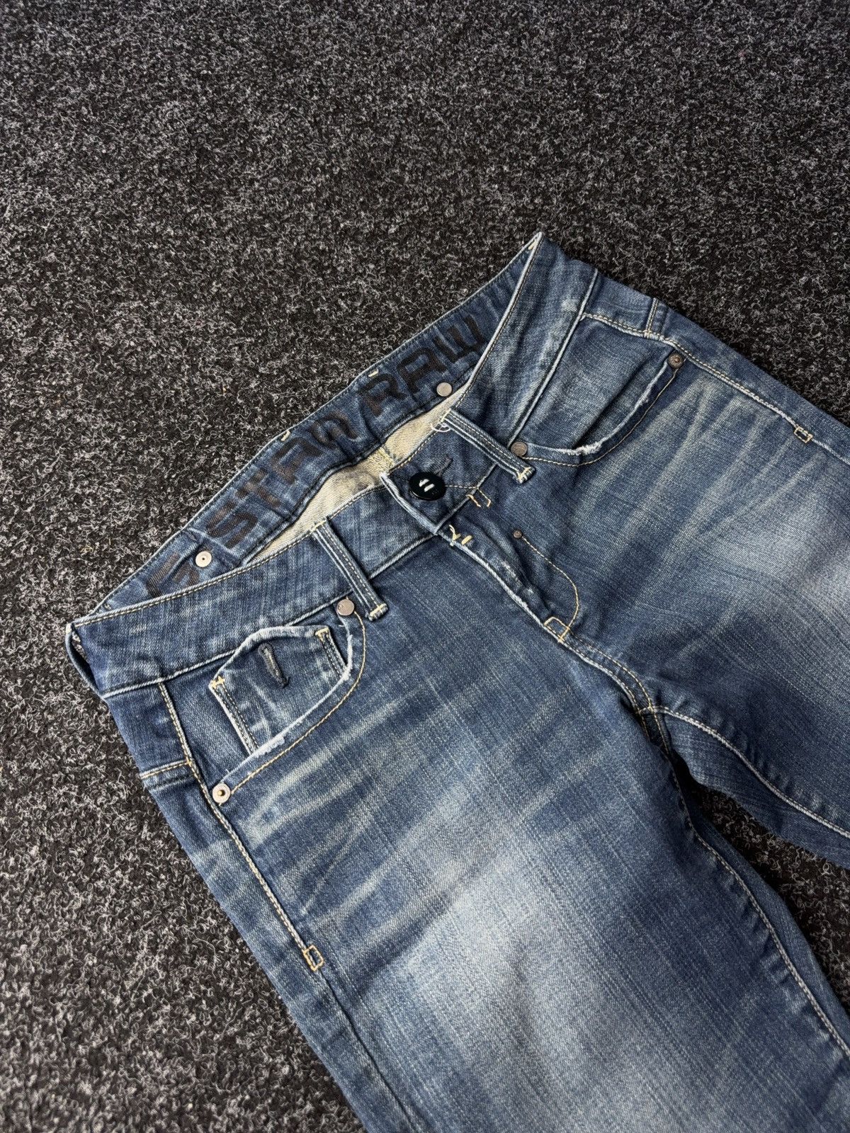 G-Star Vintage Avant 00s Garde Skinny Y2K G-Star Raw denim pants Size 29" - 4 Thumbnail