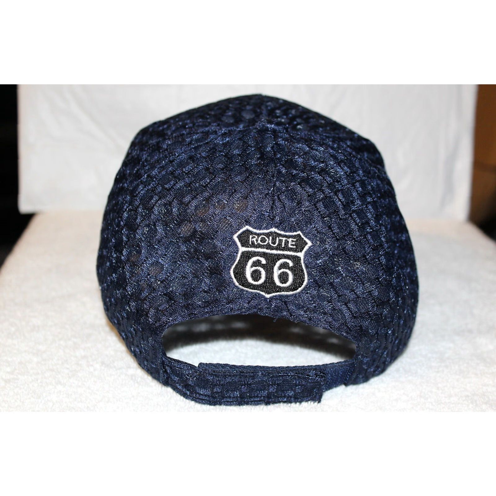 Vintage ROUTE 66 ACE Baseball Cap Dark Blue Adjustable Mens Size ONE SIZE - 3 Thumbnail