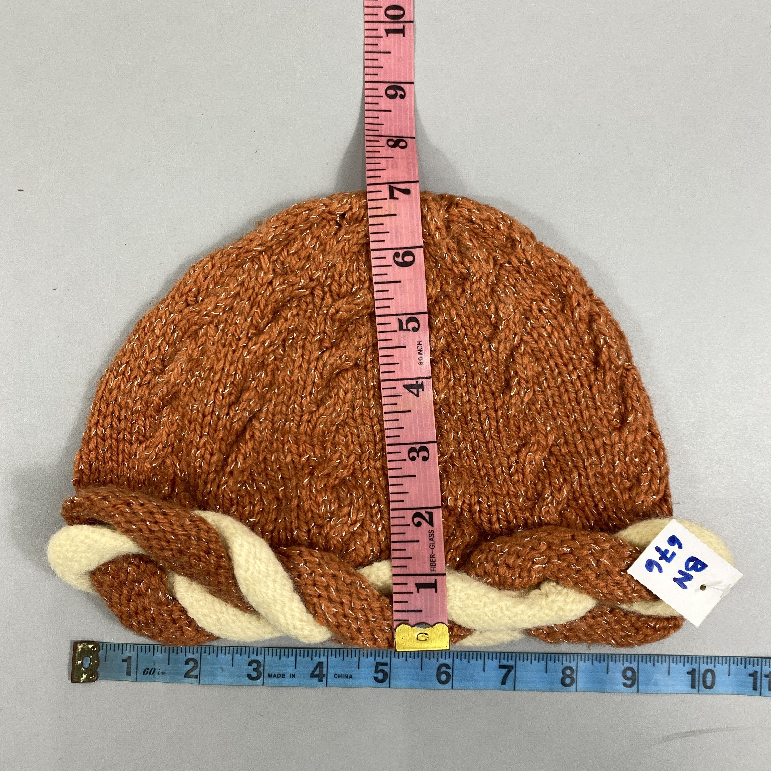 Japanese Brand Braided Brown Snow Cap Hat -BN676 Size ONE SIZE - 5 Thumbnail
