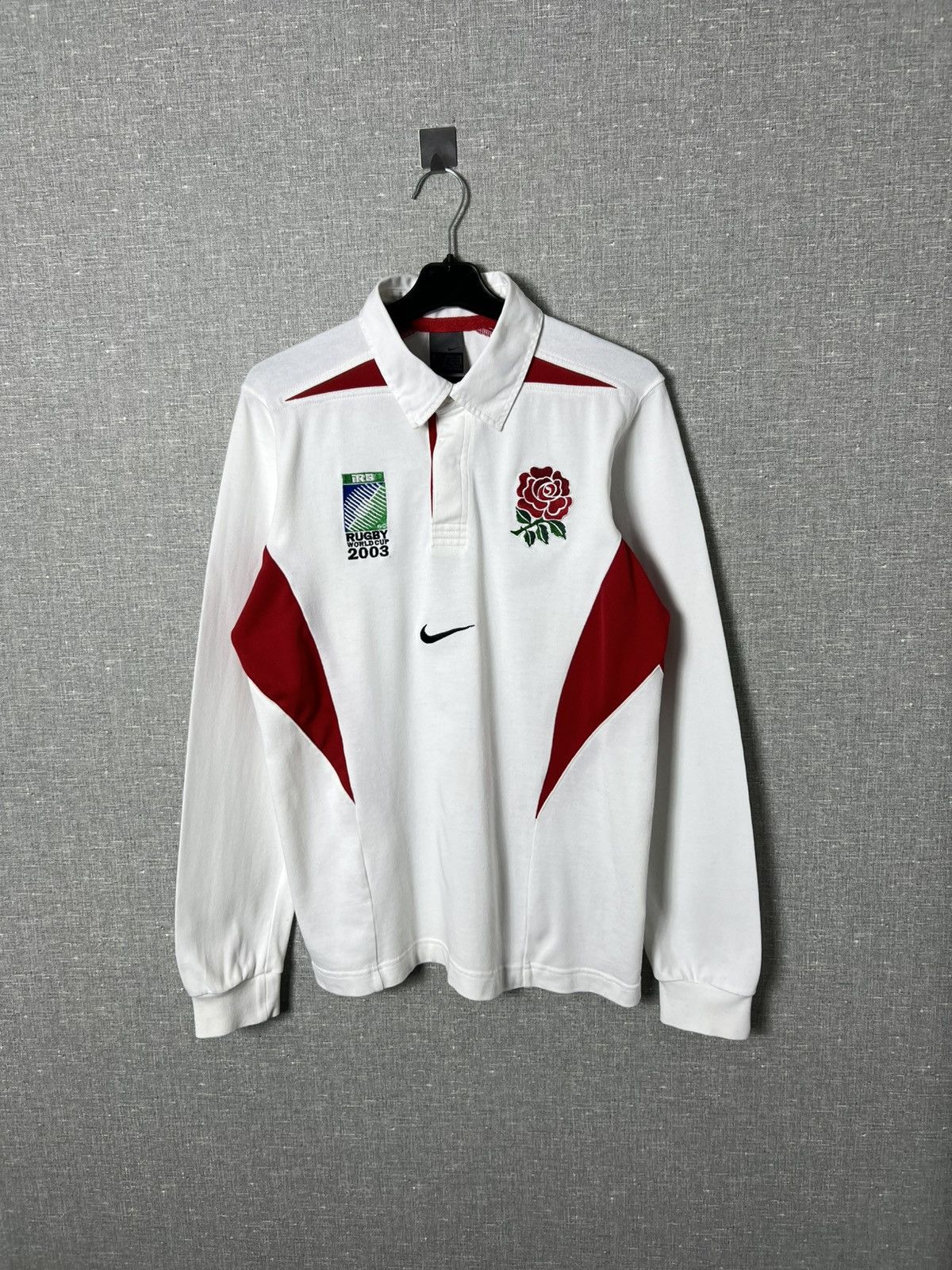 ENGLAND RUGBY Shirt 2003 World Cup LONG SLEEVE Jersey NIKE
