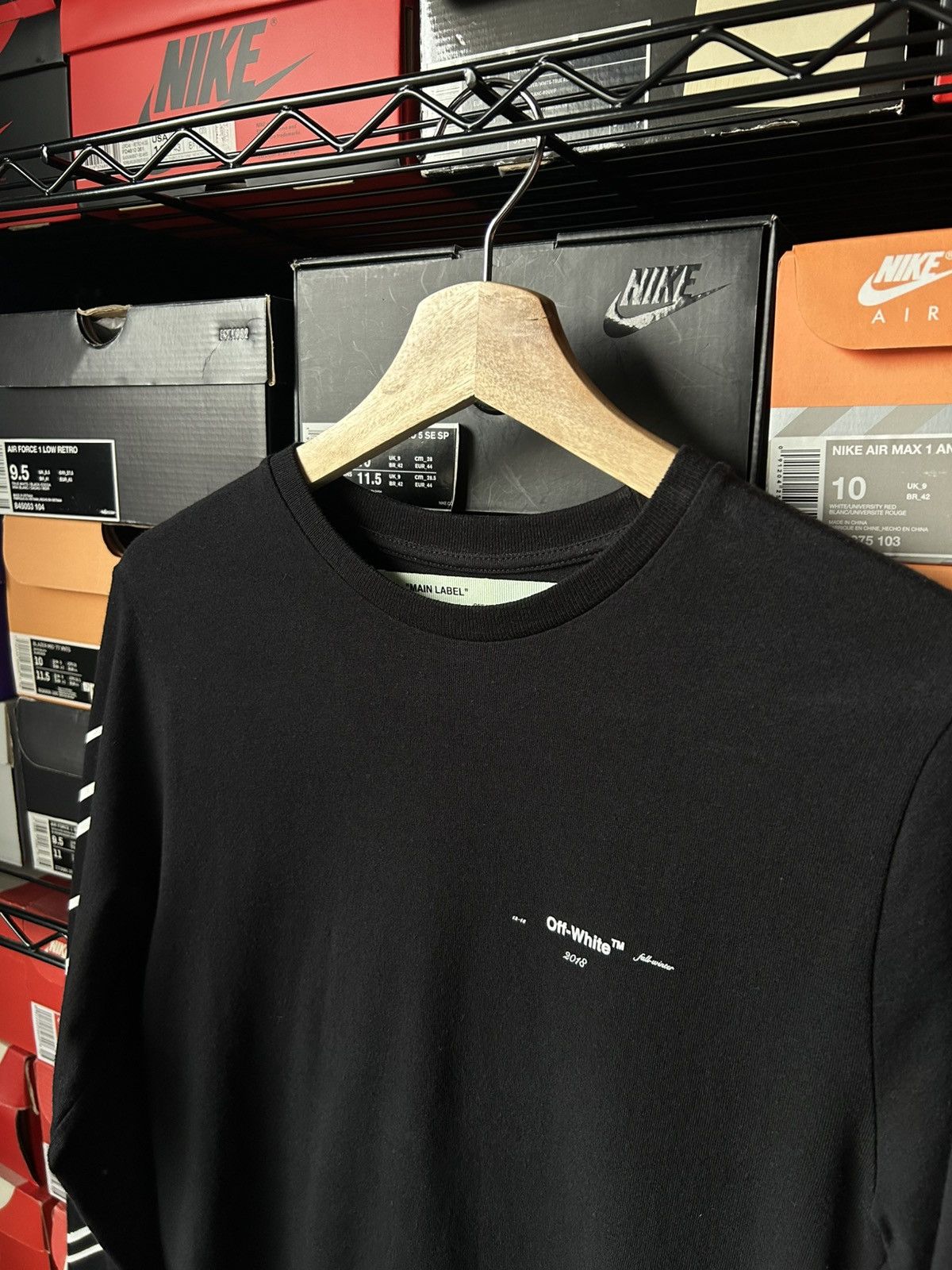 Off-White Off-White Stencil Long Sleeve T-shirt Size US XXS / EU 40 - 3 Thumbnail