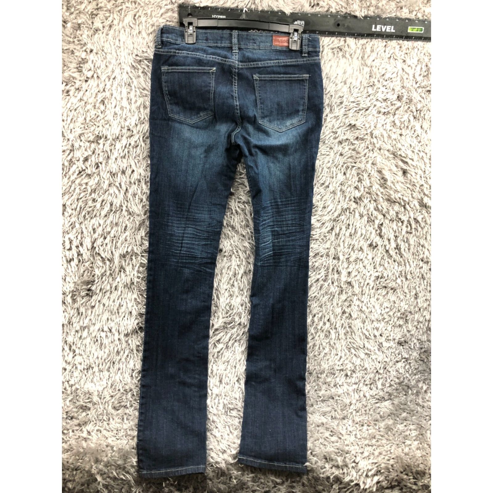 Vintage Vigold Jeans Skinny Womens Juniors Size 11 Blue Medium Wash 5-Pocket Regular Rise Belt Loops Size 32" / US 10 / IT 46 - 5 Thumbnail