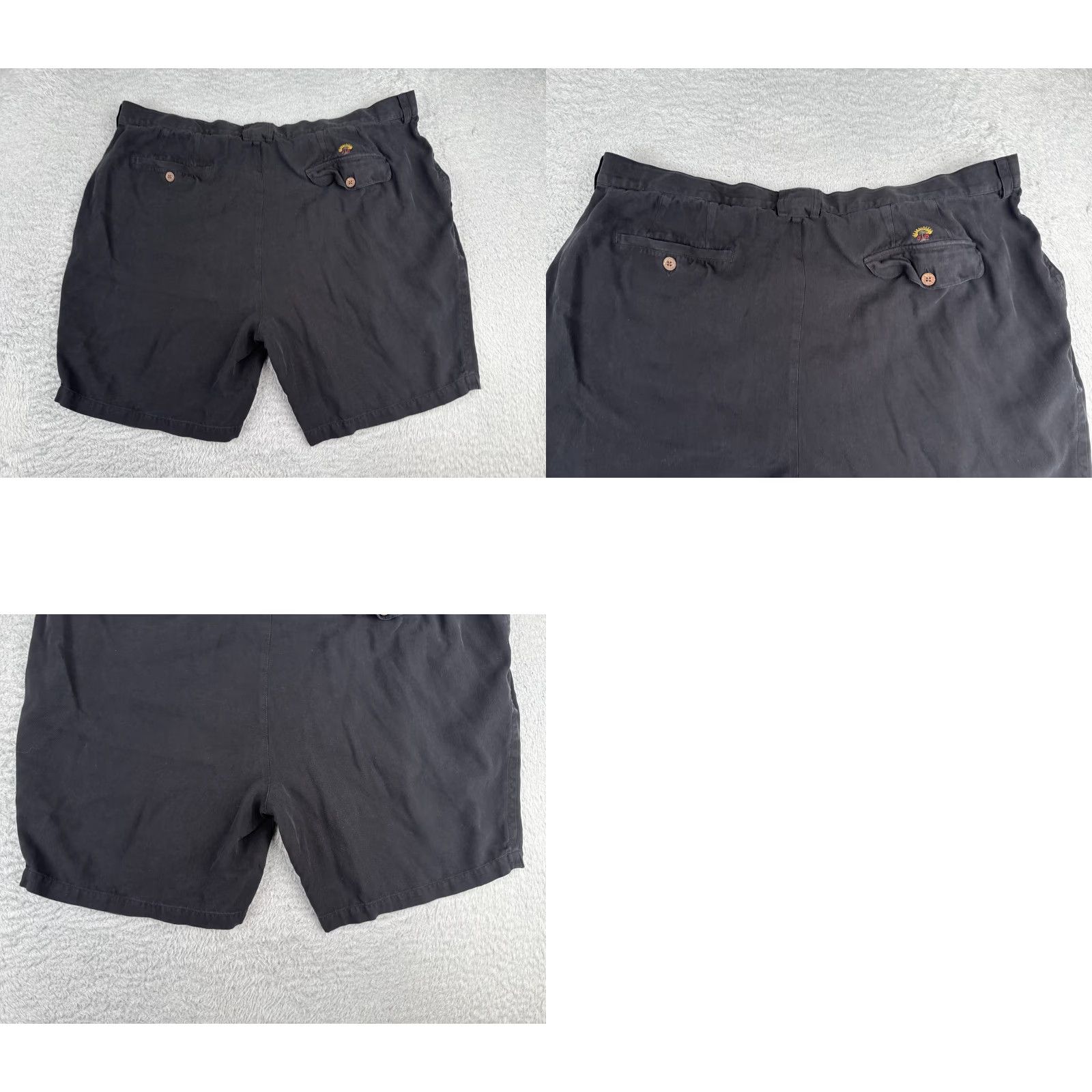 Tommy Bahama Tommy Bahama Shorts Mens Bermuda 42 Black Silk Pleated Beach Vacation 42x9 Size US 42 / EU 58 - 9 Thumbnail