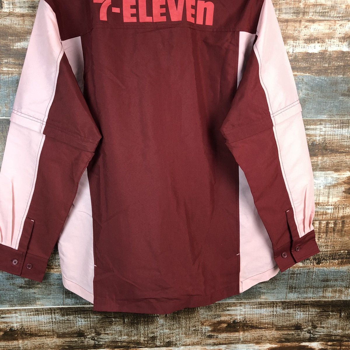 Japanese Brand 7 Eleven vintage Pink Shirt #A2477 Size US L / EU 52-54 / 3 - 16 Thumbnail