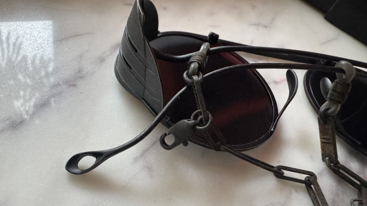 Boris Bidjan Saberi BBS x Rigards Black Aviator Sunglasses RG1011BBS Size ONE SIZE - 15 Thumbnail