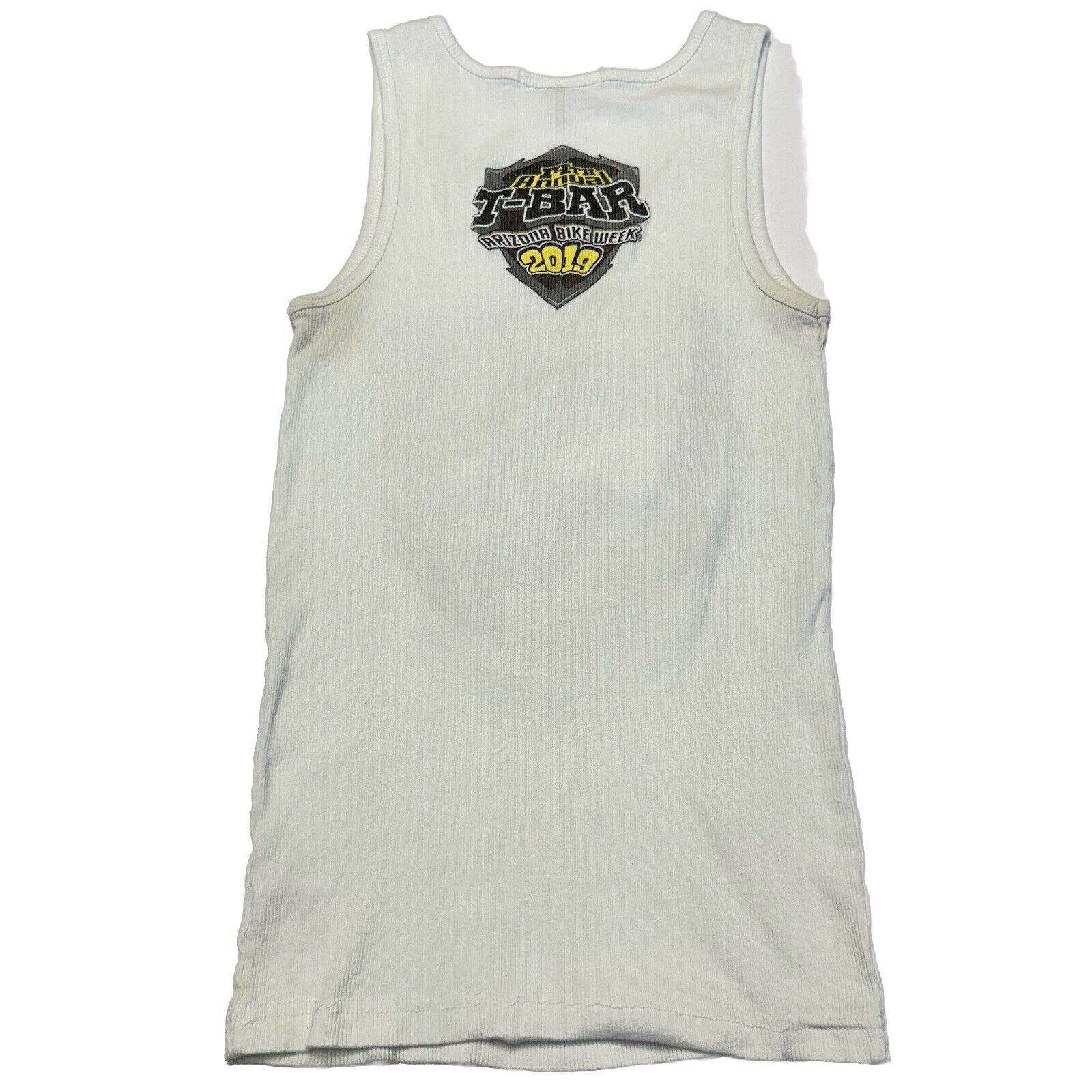Other Hot Leathers Biker Week Shirt Womens 2XL White Tank Top Stre Size XXL / US 16-18 / IT 52-54 - 2 Thumbnail