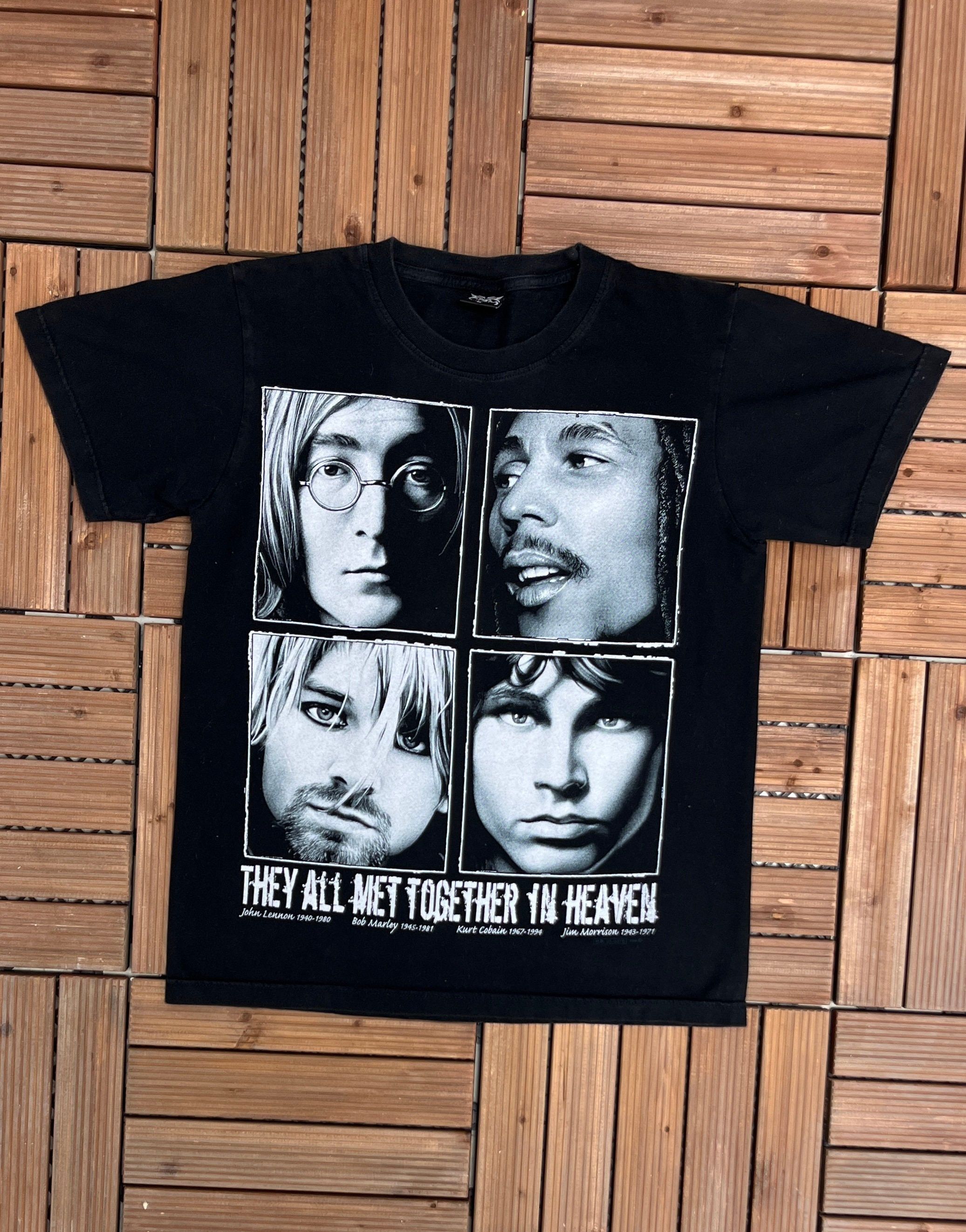 Vintage Music Legends They All Met In Heaven Vintage Black T-Shirt Size US M / EU 48-50 / 2 - 1 Thumbnail
