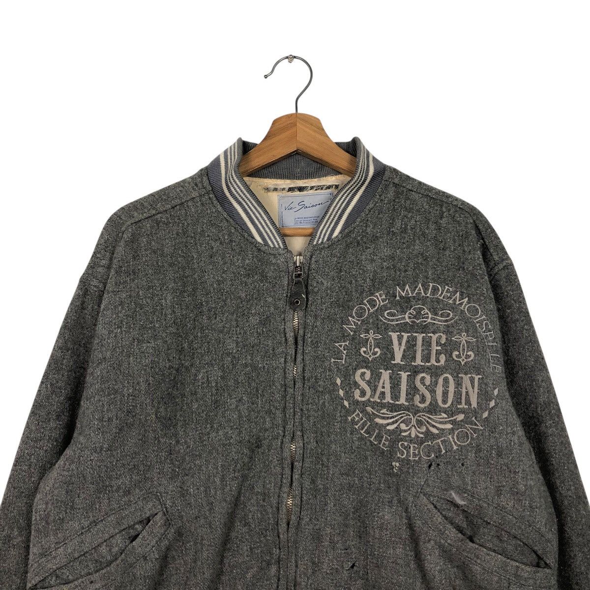 Issey Miyake Vintage Bomber Jacket Detroit Vie Saison Mademoiselle Japan Size US M / EU 48-50 / 2 - 4 Thumbnail