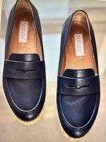 Gabriela Hearst Gabriela Hearst Leather Navy Loafers Size US 5.5 / IT 35.5 - 11 Thumbnail