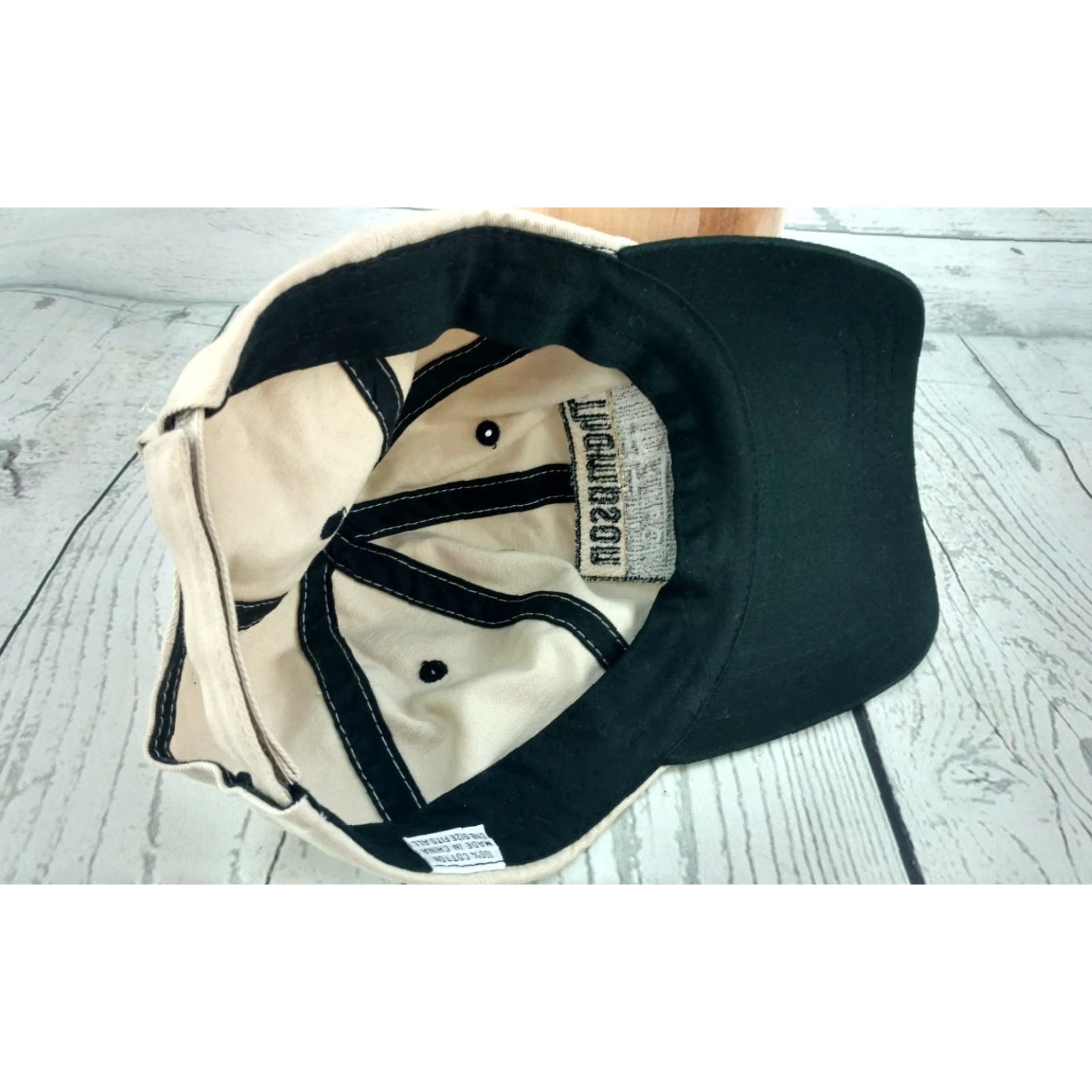 Vintage Thompson CAT LIFT TRUCKS Khaki Adjustable Strap Hat Hat Mens Baseball Cap Strapback 100% Cotton"} Size ONE SIZE - 7 Thumbnail