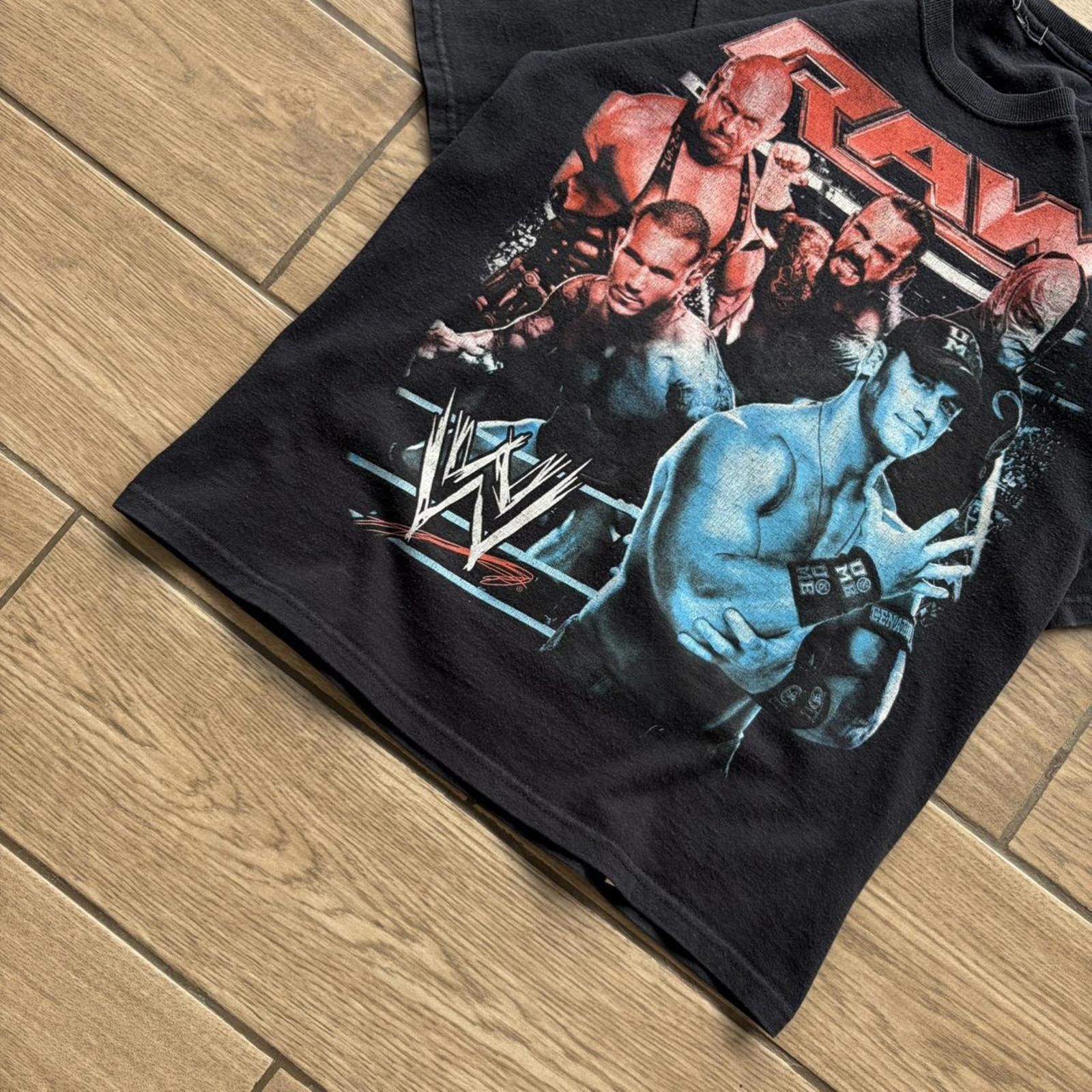 Other Y2K Black WWE RAW Wrestling Promo T-Shirt Size S / US 4 / IT 40 - 4 Thumbnail