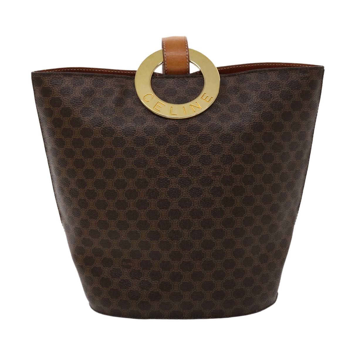 image of Celine Céline Triomphe Handbag in Brown, Women's