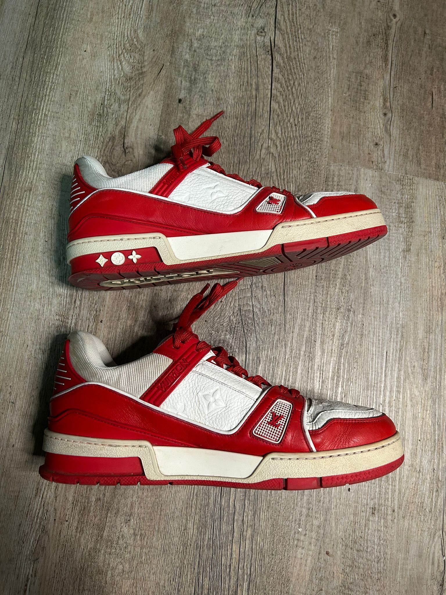 Louis Vuitton Louis Vuitton Product Red Monogram Trainer Sneaker Size US 7 / EU 40 - 3 Thumbnail