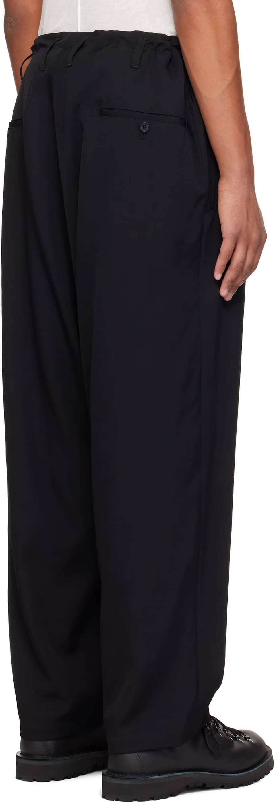 Yohji Yamamoto Yohji Yamamoto Drawstring Pants Navy Size US 34 / EU 50 - 12 Thumbnail
