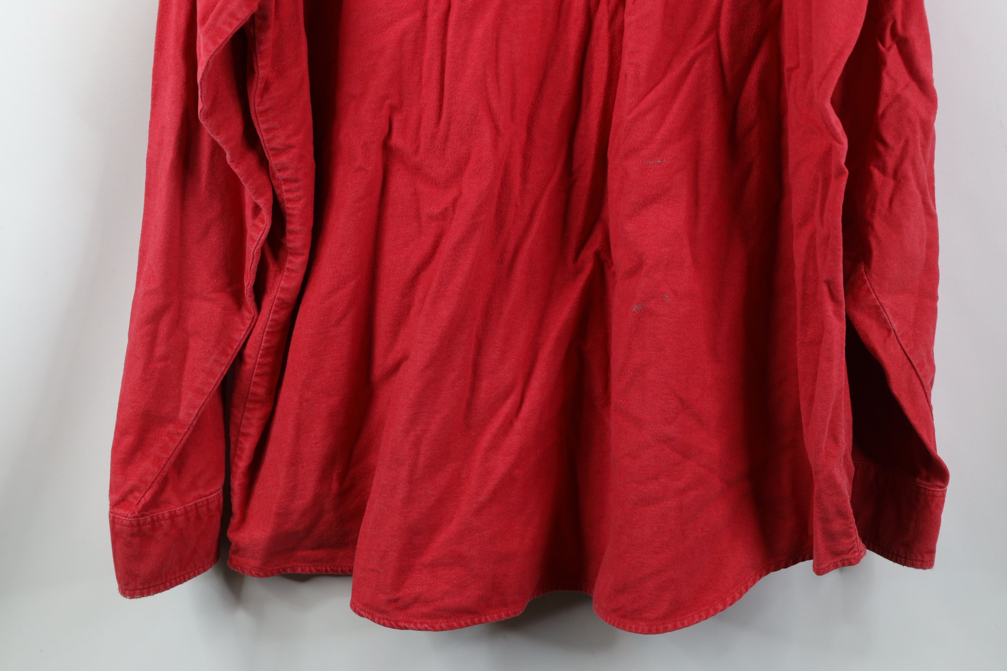 Vintage Vintage 70s OshKosh B'Gosh Cloth Button Shirt Red USA Size US XL / EU 56 / 4 - 15 Thumbnail