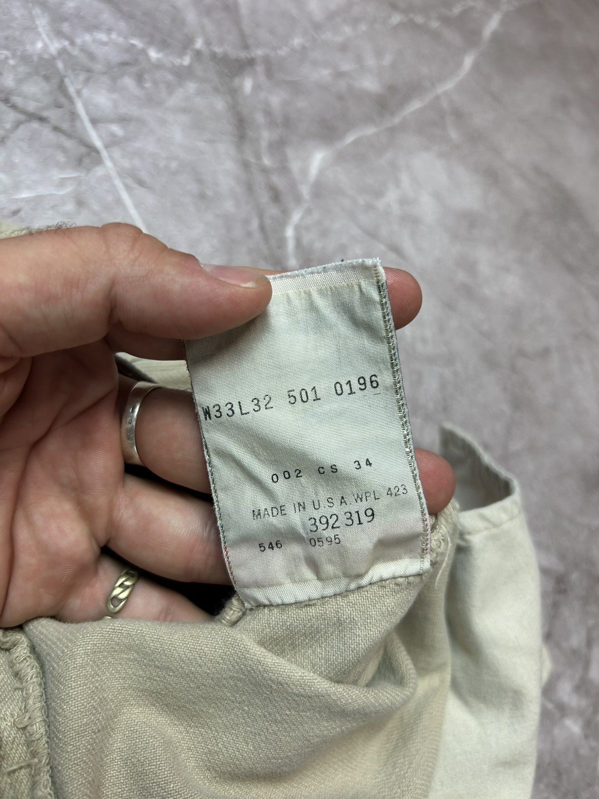 Levi's × Vintage Levis 501 USA Made Vintage Denim Jeans 6572AC Size US 33 - 9 Thumbnail