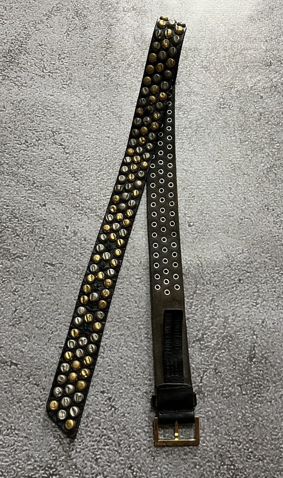 Zadig & Voltaire Vintage Zadig & Voltaire Leather Belt Punk Style ZV Belt Size ONE SIZE - 3 Thumbnail