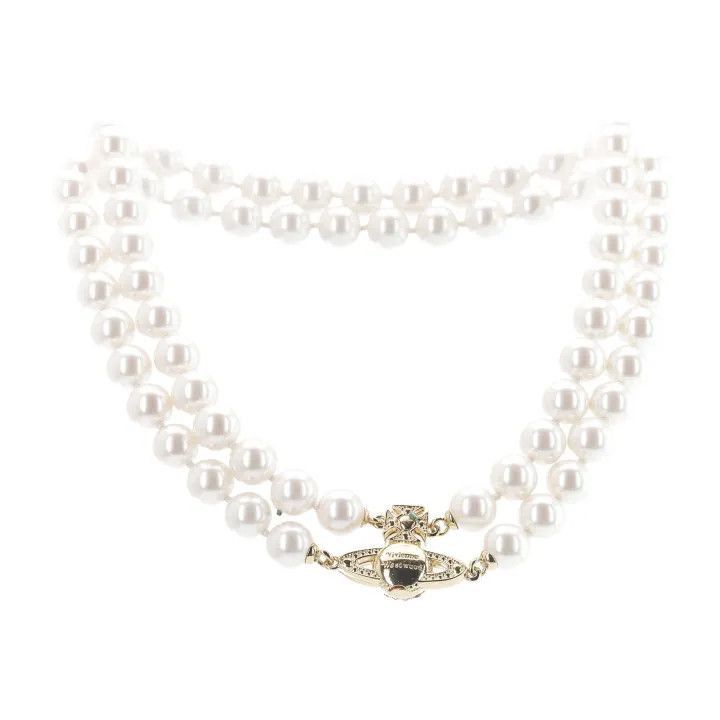 Vivienne Westwood Vivienne Westwood Graziella Pearl Choker Necklace Size ONE SIZE - 3 Thumbnail