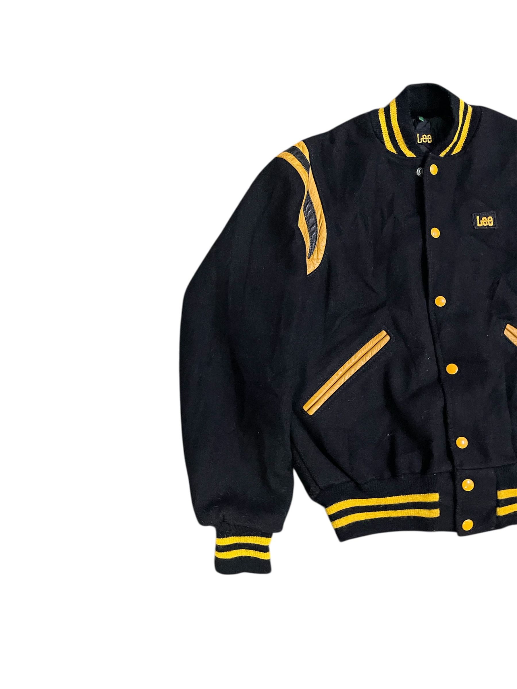 Lee True Vintage 70s Lee Varsity Delong Black/Yellow Jacket Size US M / EU 48-50 / 2 - 4 Thumbnail