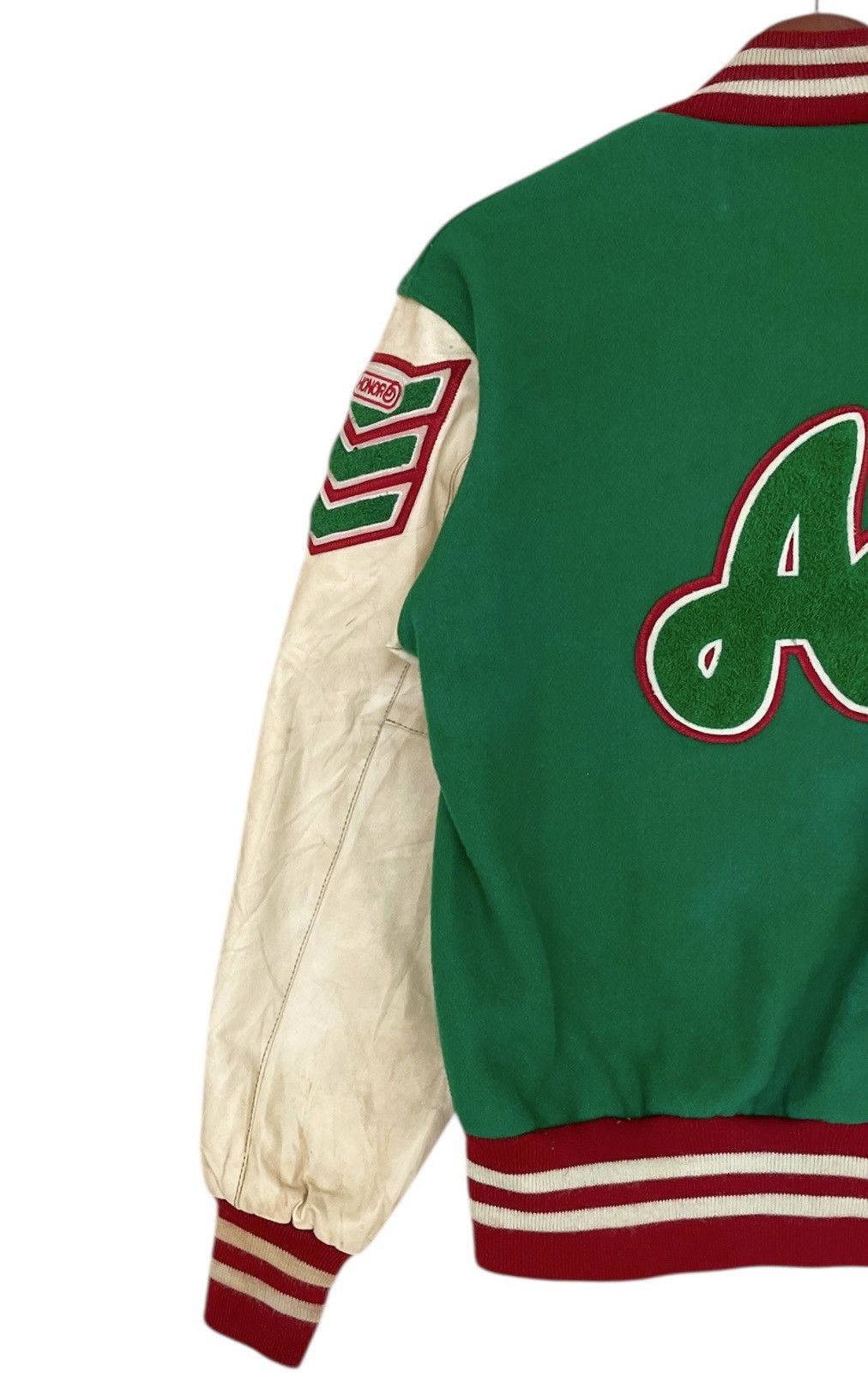 Vintage Vintage Brand Holloway Leather Varsity Jacket 1980s Size US S / EU 44-46 / 1 - 5 Thumbnail