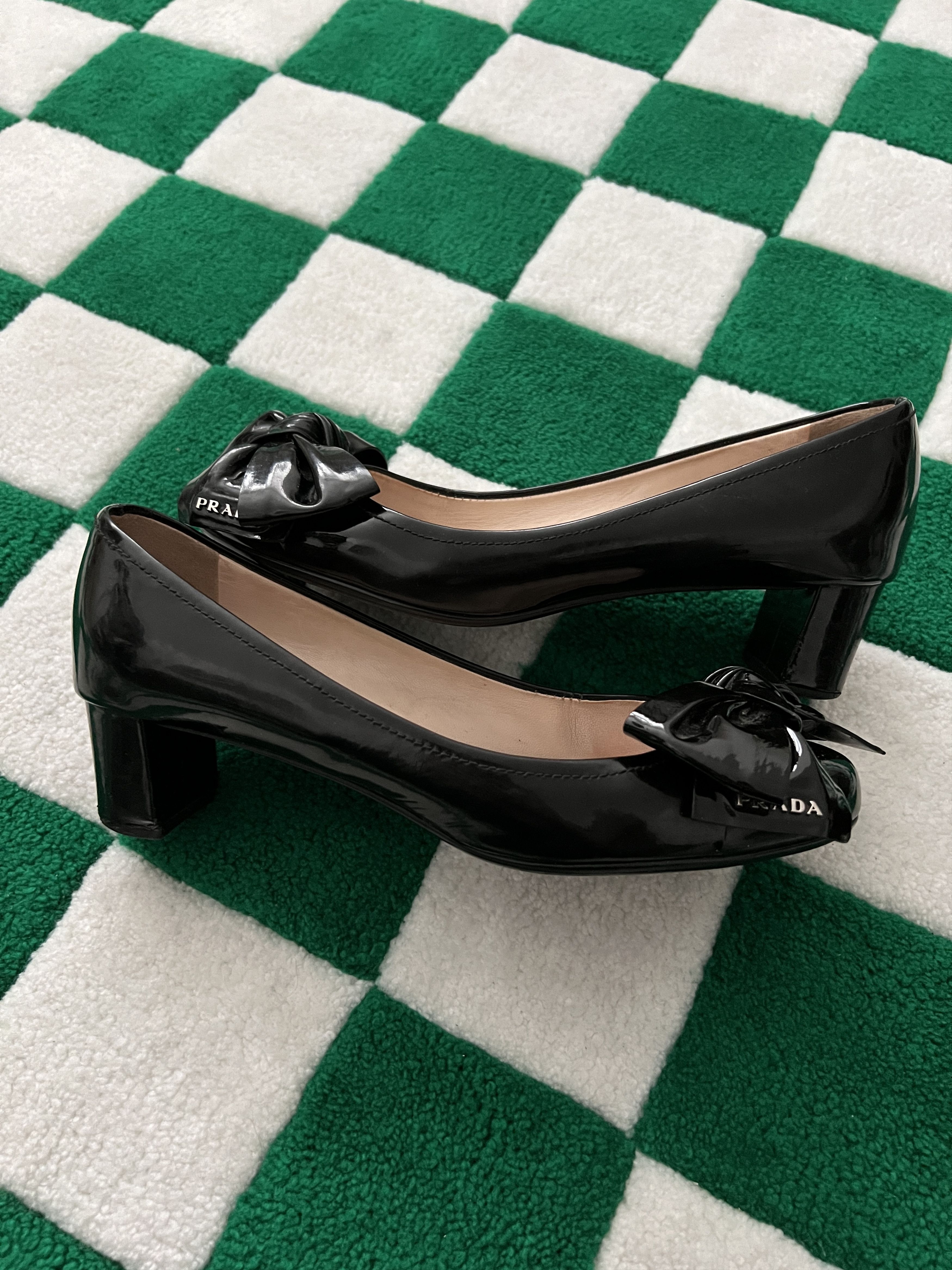 Prada × Vintage Vintage Prada Black Heels Size US 7 / IT 37 - 1 Thumbnail