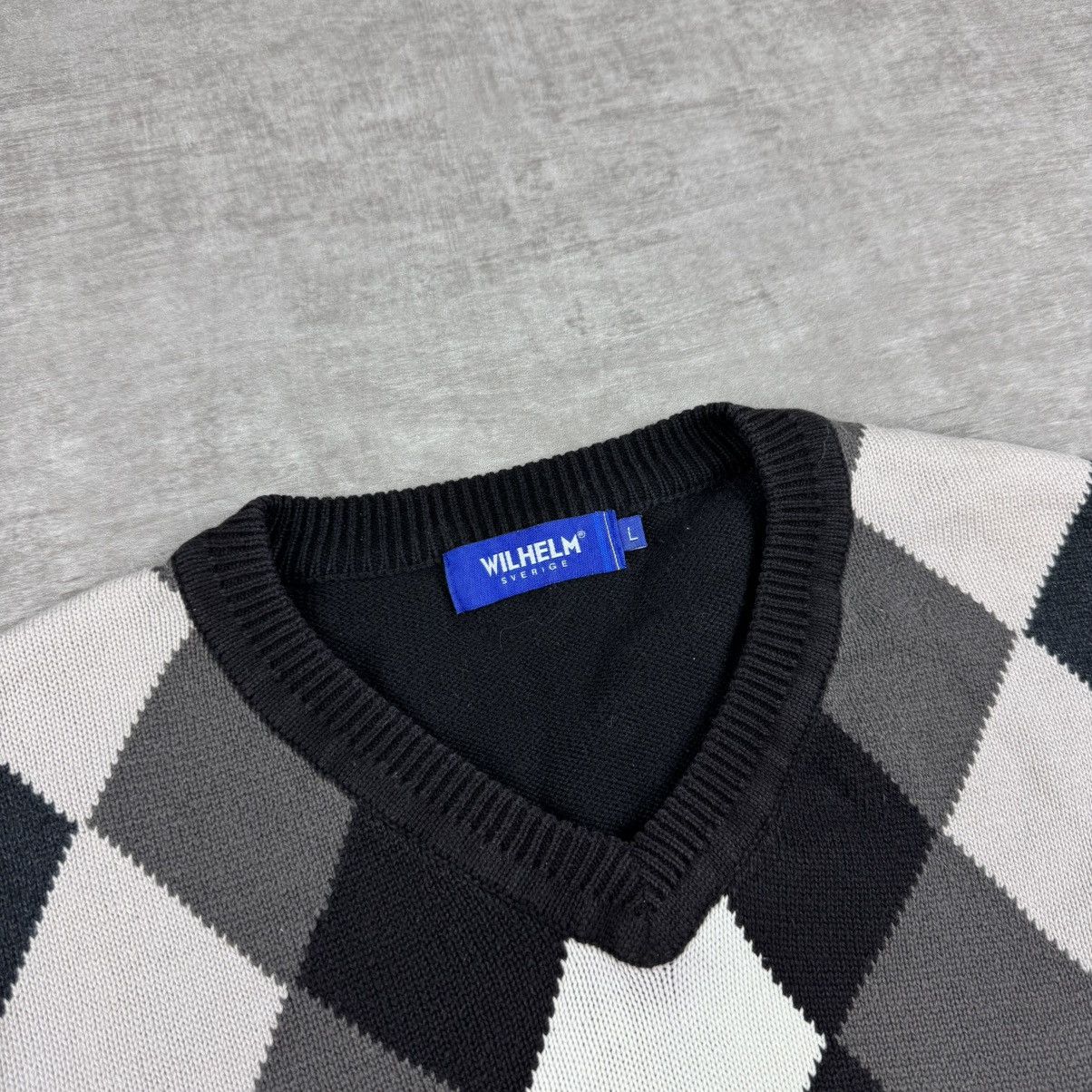 Other V-Neck Argyle Sweater Size US L / EU 52-54 / 3 - 2 Thumbnail