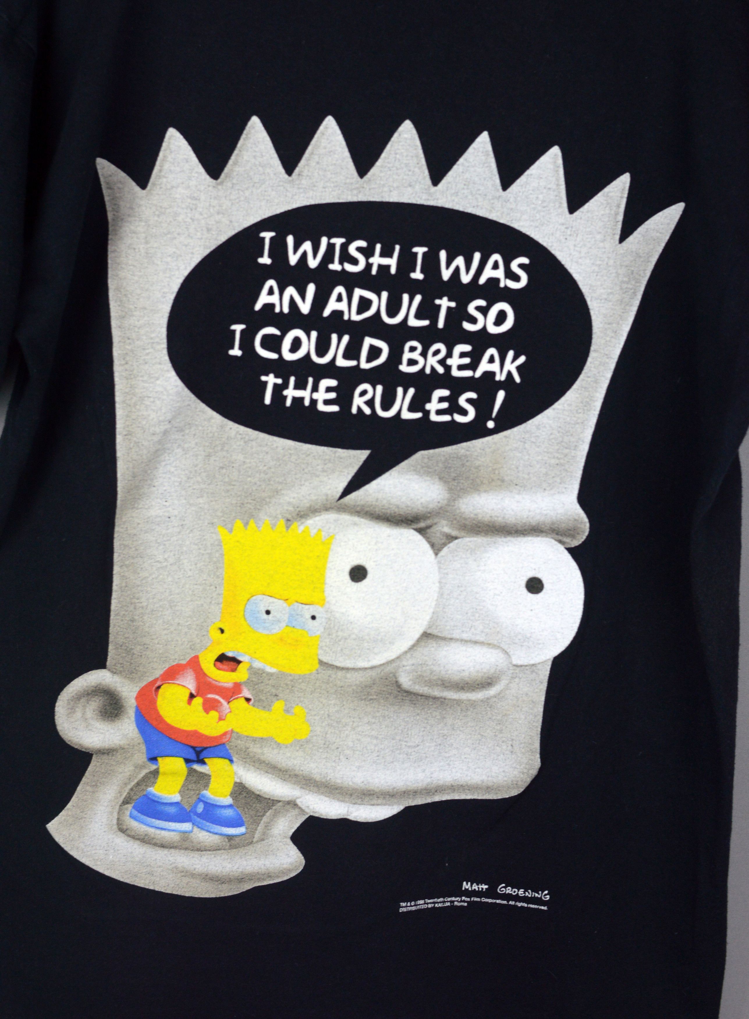 The Simpsons × Vintage Vintage The Simpsons Bart 1998 t shirt Size US L / EU 52-54 / 3 - 4 Thumbnail