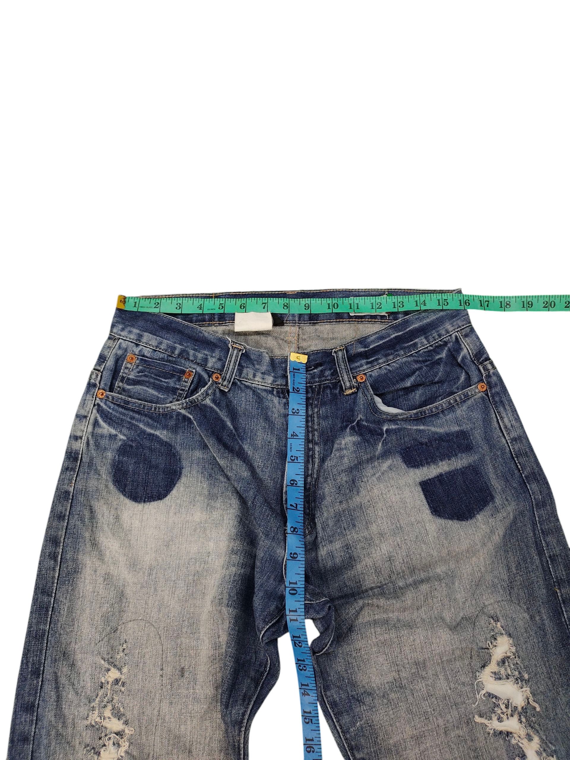 Kapital Vintage 90s Scanner Fundamental Clawmark Distres Denim Jeans Size US 32 / EU 48 - 16 Thumbnail