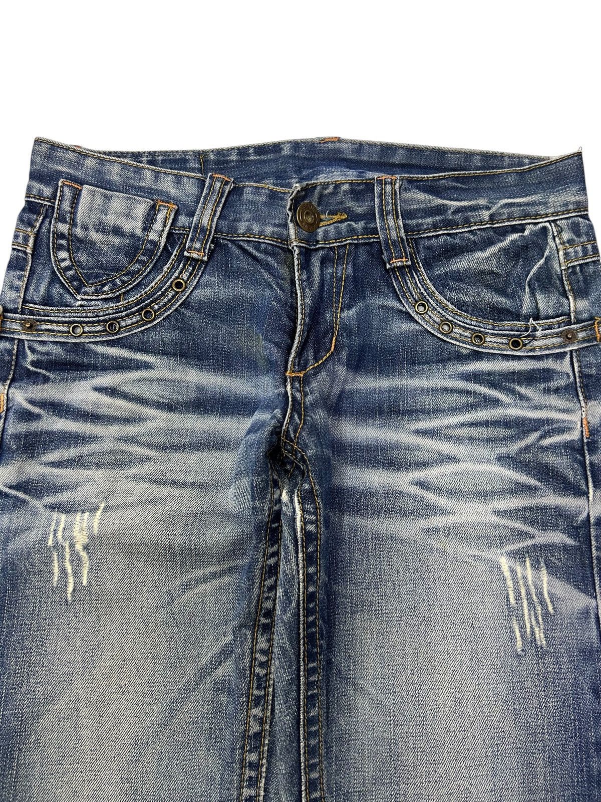 Japanese Brand × Vintage Vintage PRESS Japanese Denim Faded Distressed Jeans Size US 30 / EU 46 - 7 Thumbnail