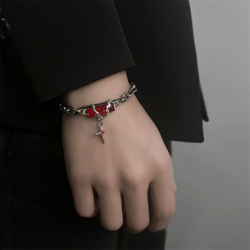 Jewelry Hip-hop Bracelet Y2K Punk Chain Gotch Bracelets Chains Size ONE SIZE - 2 Thumbnail