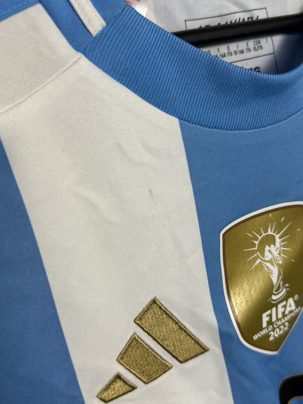 Adidas KIDS New Argentina 2024 Home Messi Football Jersey T-Shirt Size US XS / EU 42 / 0 - 7 Thumbnail