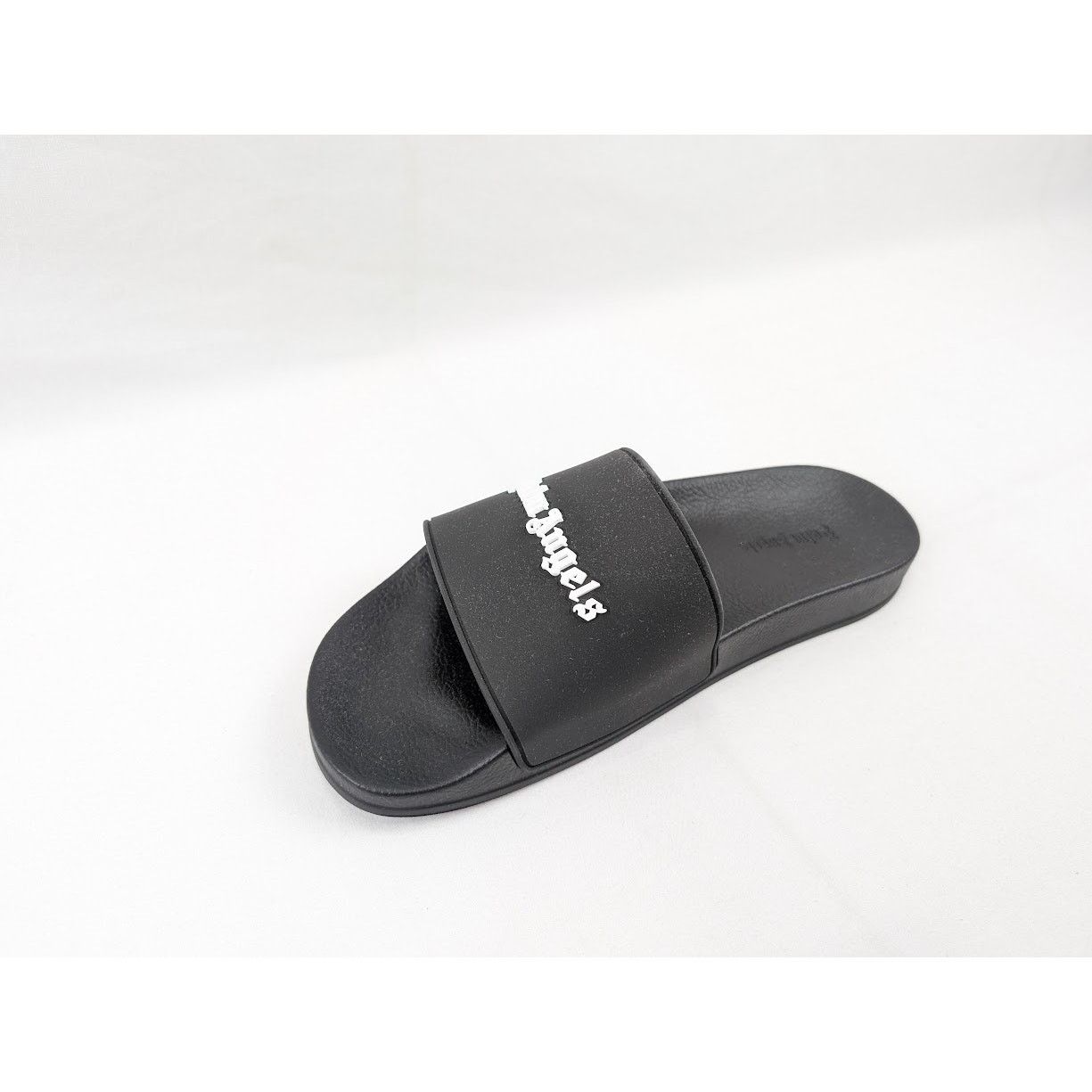 Palm Angels o1rshd1 Essential Logo Pool Sliders in Black/White Size US 8 / EU 41 - 8 Thumbnail