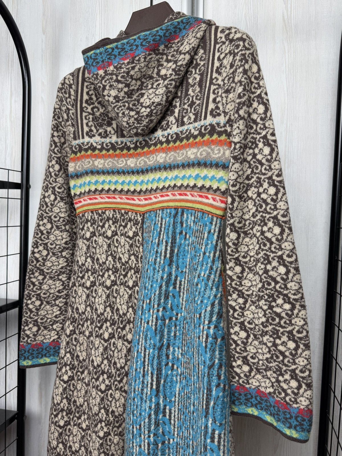 Other IVKO Multicolor Wool Floral Print Full Zip Jacket Coatigan Size M / US 6-8 / IT 42-44 - 9 Thumbnail