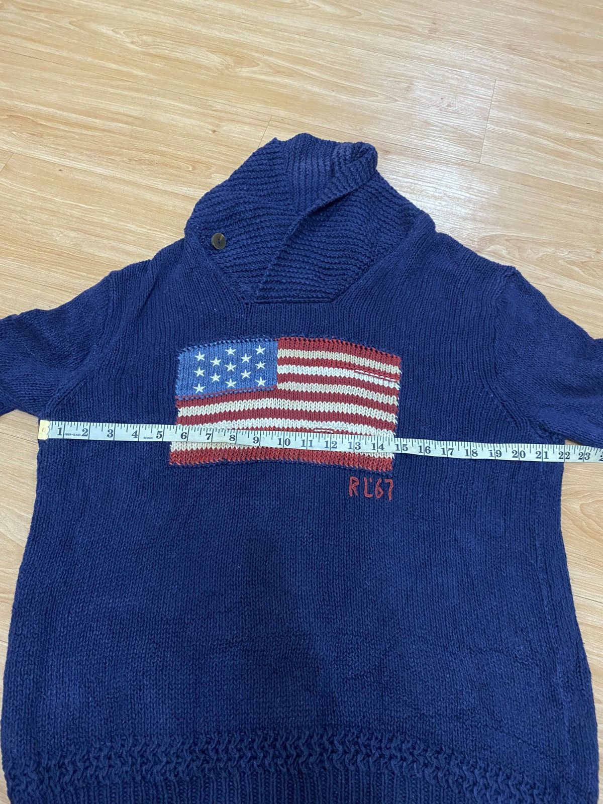 Polo Ralph Lauren Vintage Polo Ralph Lauren USA FLag knitted sweater Size US L / EU 52-54 / 3 - 11 Thumbnail